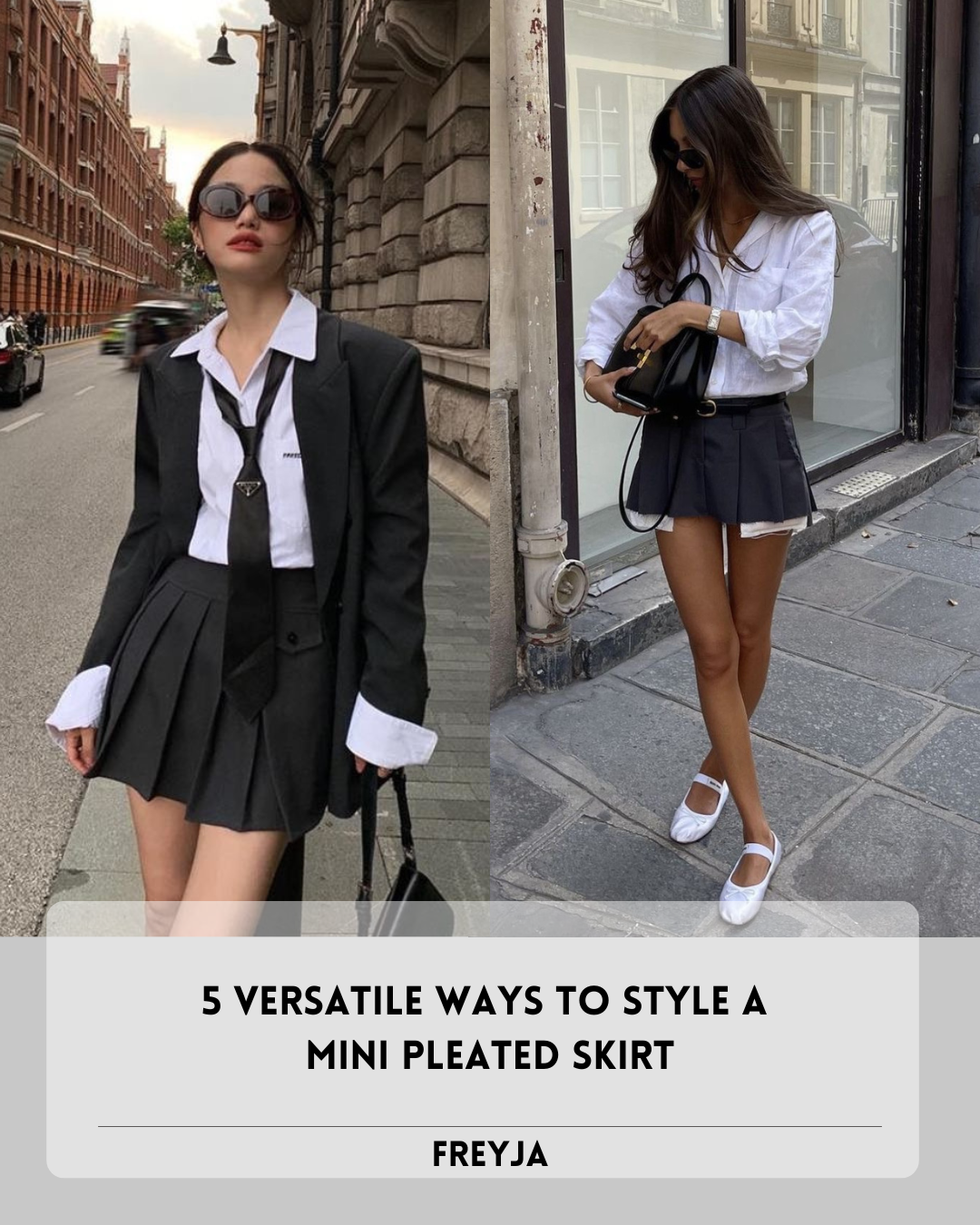 5 Versatile Ways to Style a Mini Pleated Skirt